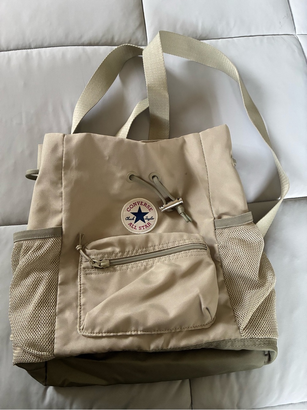 Converse Beige All Star Drawstring Mini Backpack